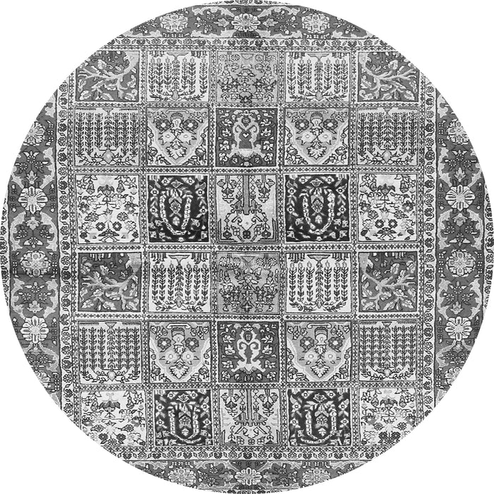 Square Persian Gray Traditional Rug, tr2968gry