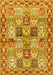 Machine Washable Persian Yellow Traditional Rug, wshtr2968yw