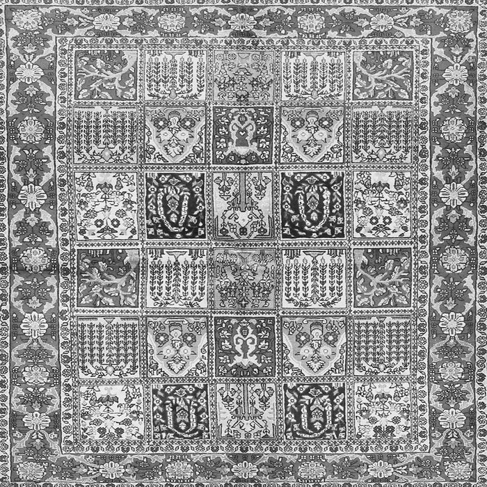 Serging Thickness of Persian Gray Traditional Rug, tr2968gry