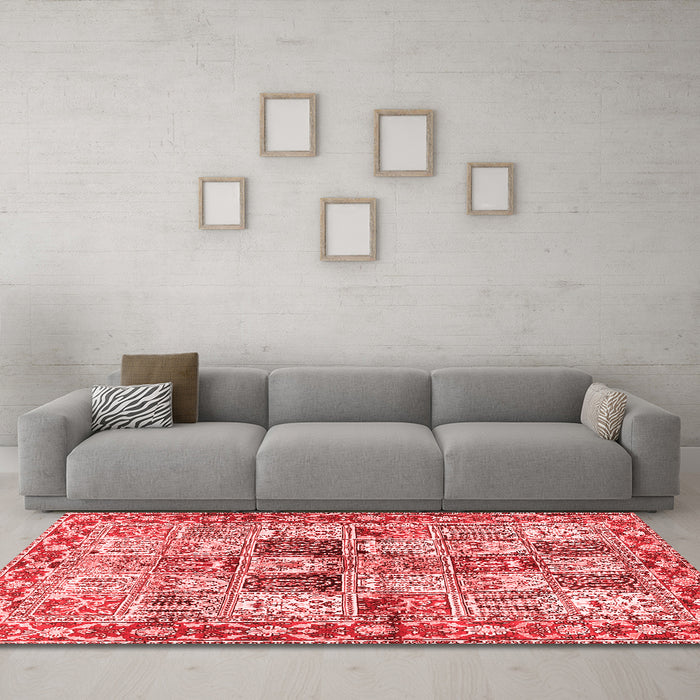 Traditional Red Washable Rugs