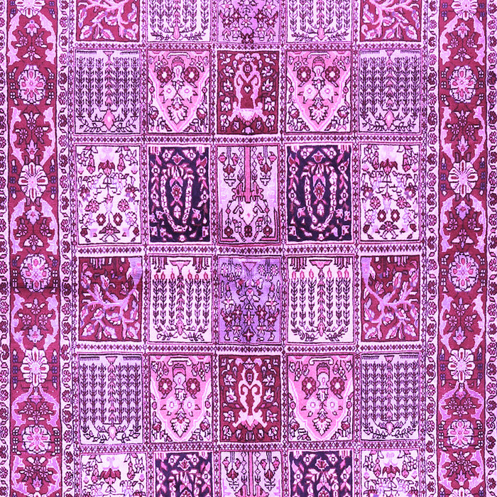 Machine Washable Persian Purple Traditional Area Rugs, wshtr2968pur