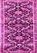 Machine Washable Animal Pink Traditional Rug, wshtr2969pnk