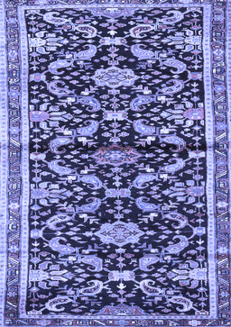 Animal Blue Traditional Rug, tr2969blu