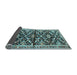 Sideview of Animal Light Blue Traditional Rug, tr2969lblu