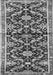 Serging Thickness of Machine Washable Animal Gray Traditional Rug, wshtr2969gry