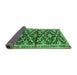 Sideview of Animal Emerald Green Traditional Rug, tr2969emgrn