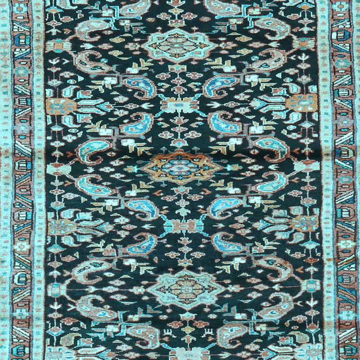 Animal Light Blue Traditional Rug, tr2969lblu