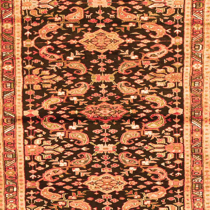 Animal Orange Traditional Rug, tr2969org