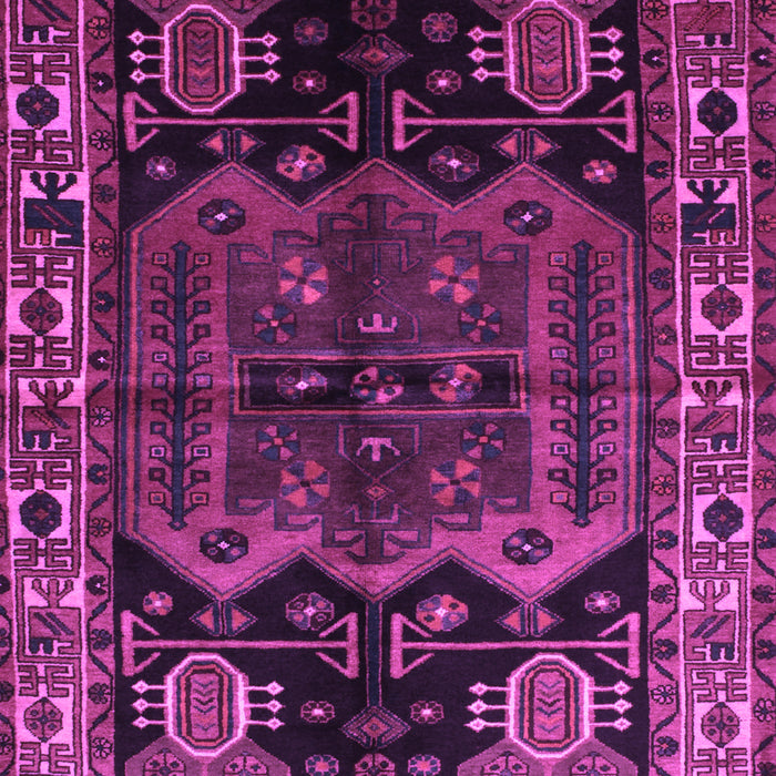 Machine Washable Persian Purple Traditional Area Rugs, wshtr296pur