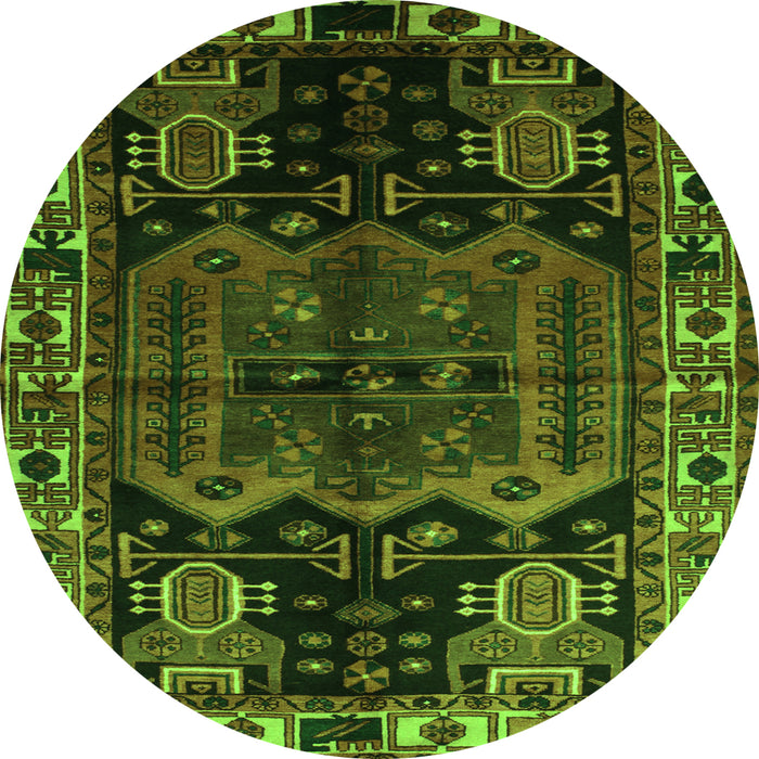 Machine Washable Persian Green Traditional Area Rugs, wshtr296grn