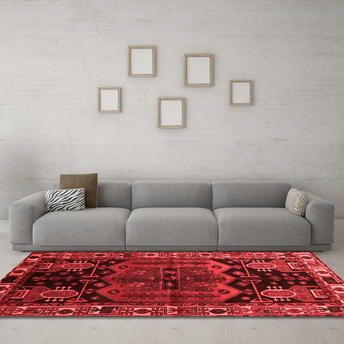 Traditional Red Washable Rugs