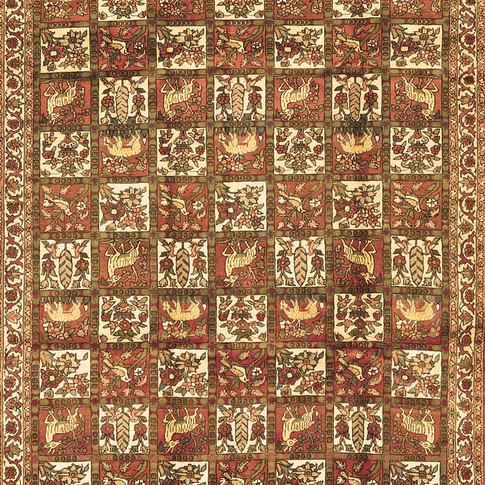 Machine Washable Persian Brown Traditional Rug, wshtr2970brn
