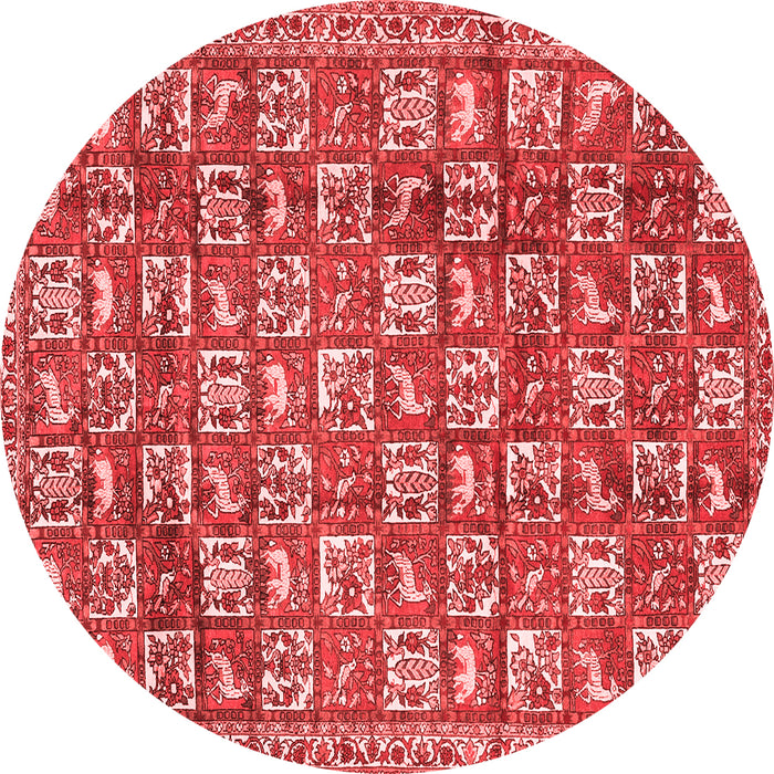 Machine Washable Persian Red Traditional Rug, wshtr2970red