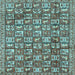 Square Machine Washable Persian Light Blue Traditional Rug, wshtr2970lblu