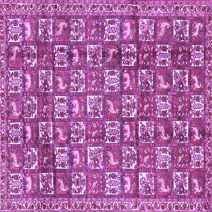 Square Persian Purple Traditional Rug, tr2970pur