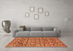 Machine Washable Persian Orange Traditional Area Rugs in a Living Room, wshtr2970org