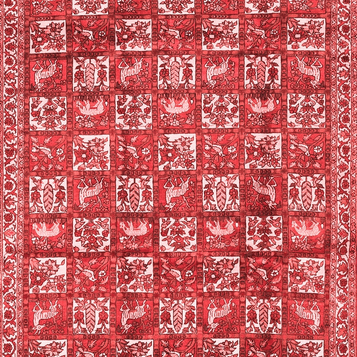 Machine Washable Persian Red Traditional Rug, wshtr2970red