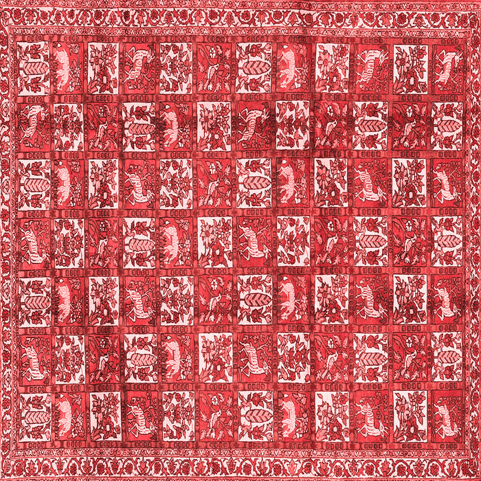 Machine Washable Persian Red Traditional Rug, wshtr2970red