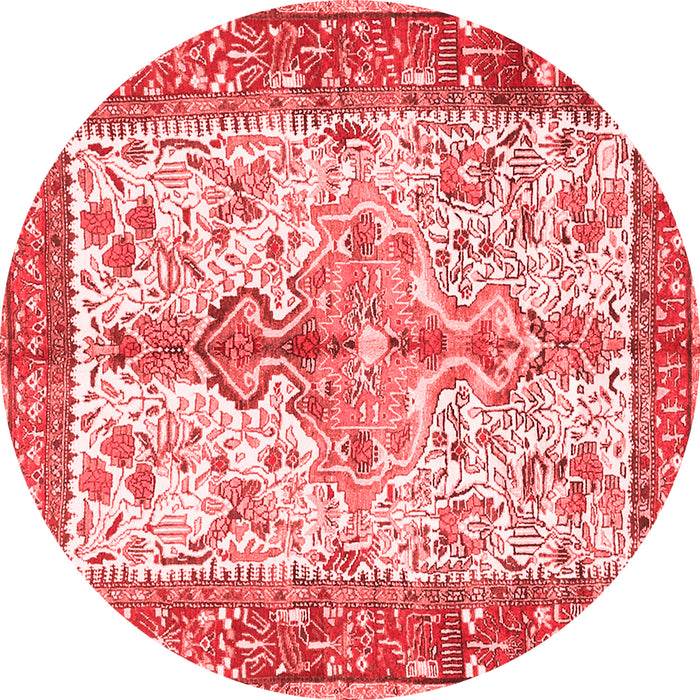 Machine Washable Persian Red Traditional Rug, wshtr2971red