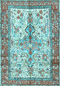 Persian Light Blue Traditional Rug, tr2971lblu