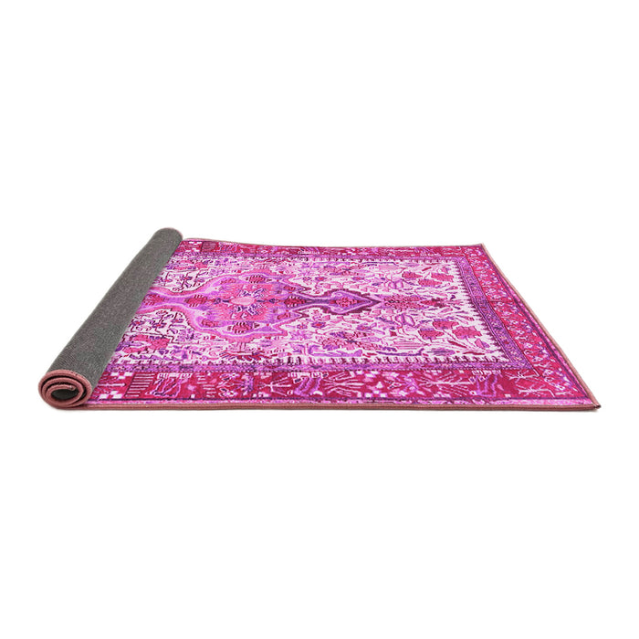 Sideview of Persian Pink Traditional Rug, tr2971pnk