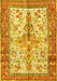 Machine Washable Persian Yellow Traditional Rug, wshtr2971yw