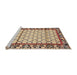 Sideview of Machine Washable Traditional Sienna Brown Rug, wshtr2972