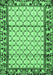 Machine Washable Persian Emerald Green Traditional Area Rugs, wshtr2972emgrn