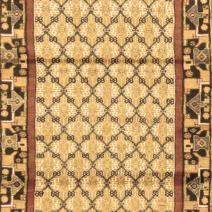 Machine Washable Persian Brown Traditional Rug, wshtr2972brn