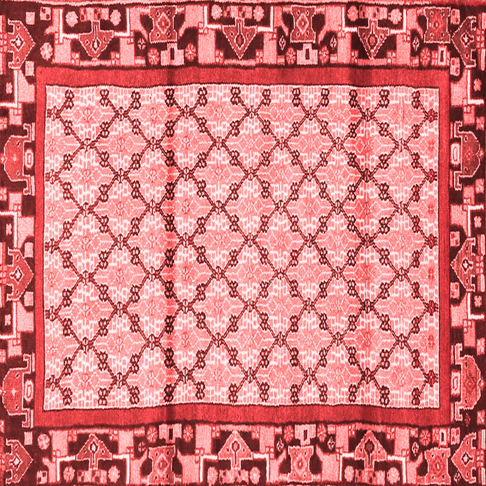 Machine Washable Persian Red Traditional Rug, wshtr2972red