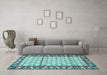 Machine Washable Persian Light Blue Traditional Rug in a Living Room, wshtr2972lblu