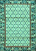 Machine Washable Persian Turquoise Traditional Area Rugs, wshtr2972turq