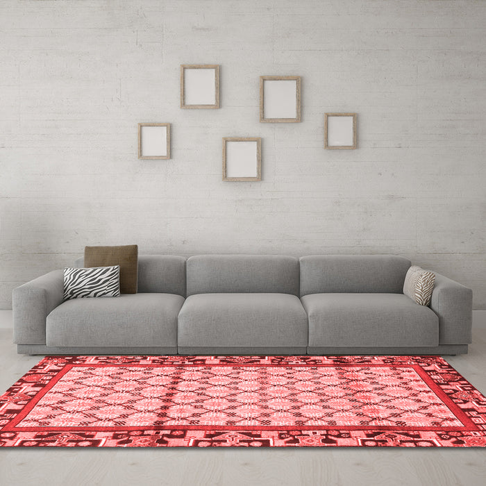 Traditional Red Washable Rugs