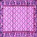 Square Persian Purple Traditional Rug, tr2972pur