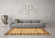 Machine Washable Persian Brown Traditional Rug in a Living Room,, wshtr2972brn