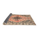 Sideview of Traditional Sienna Brown Persian Rug, tr2973