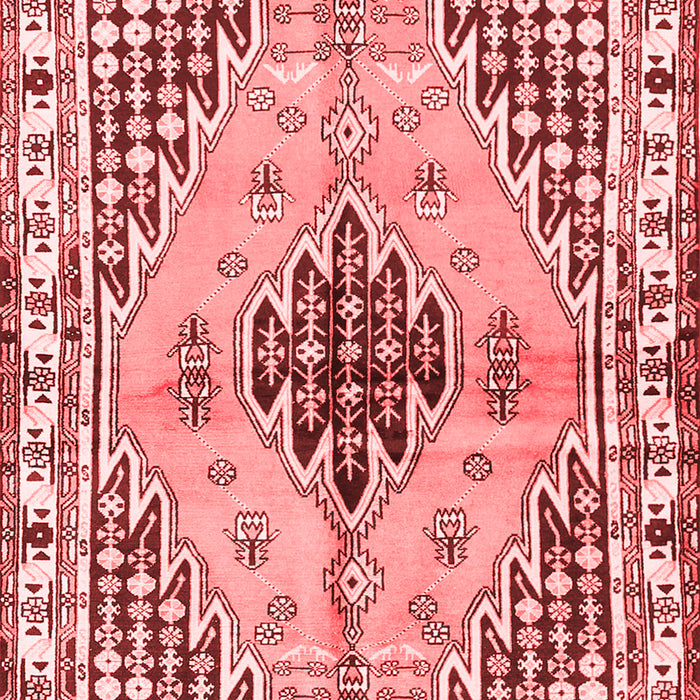 Machine Washable Persian Red Traditional Rug, wshtr2973red