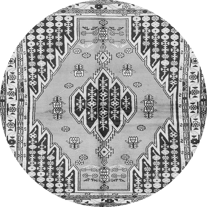 Machine Washable Persian Gray Traditional Rug, wshtr2973gry