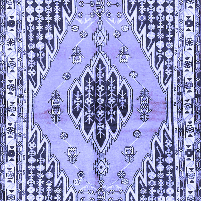 Machine Washable Persian Blue Traditional Rug, wshtr2973blu