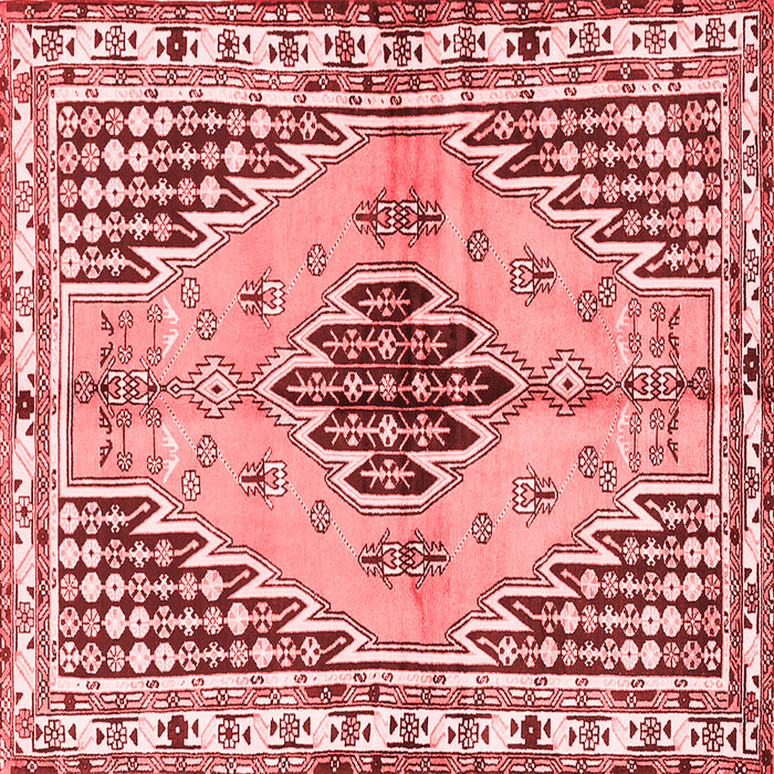 Machine Washable Persian Red Traditional Rug, wshtr2973red