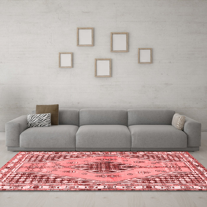Traditional Red Washable Rugs