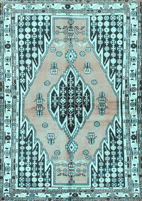 Persian Light Blue Traditional Rug, tr2973lblu