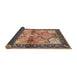 Sideview of Traditional Chestnut Brown Persian Rug, tr2974