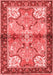 Persian Red Traditional Area Rugs