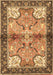 Machine Washable Persian Brown Traditional Rug, wshtr2974brn