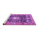 Sideview of Machine Washable Animal Purple Traditional Area Rugs, wshtr2975pur