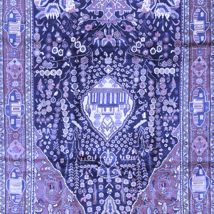 Animal Blue Traditional Rug, tr2975blu