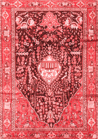 Animal Red Traditional Rug, tr2975red