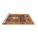 Sideview of Machine Washable Animal Brown Traditional Rug, wshtr2975brn