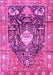 Animal Pink Traditional Rug, tr2975pnk